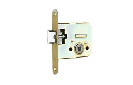 Mortise tumbler lock with a hitch